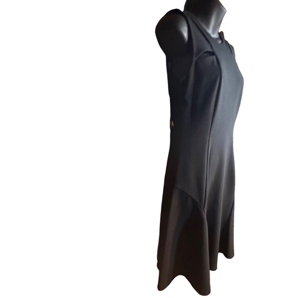 Ivanka Trump sleeveless fit-and-flare dress in black cut outs size 4 black - Picture 4 of 10